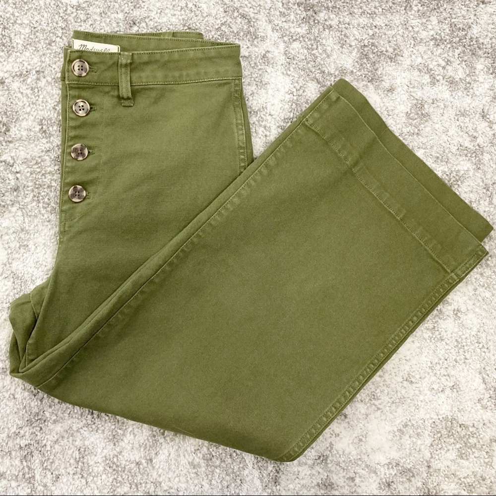 Madewell Emmett Cropped Wide Leg Pants, Size 28